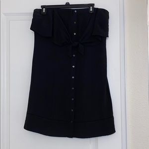 Short black summer dress